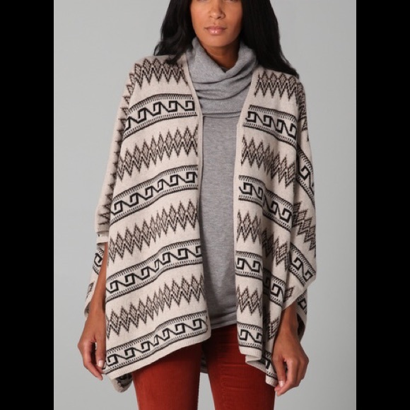 Alice + Olivia Navajo Poncho wool and Cashmere